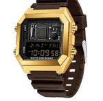 Sanda 6216 Square Waterproof Sports Digital watch for Men Students