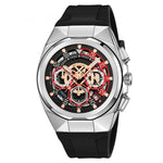 Skmei 9377 Quartz Watch with Silica Strap for Men