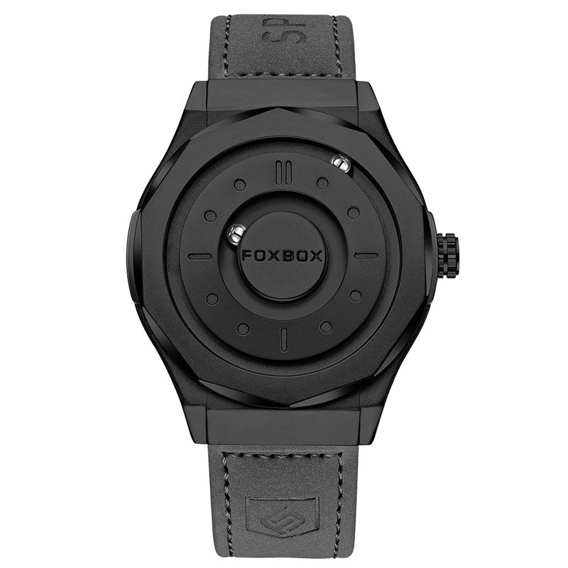 Foxbox Creative Personality Magnetic Suspension Ball Quartz Watch for Men