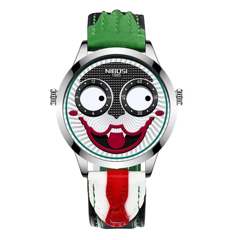 Nibosi 2506 Russian Clown Leather Waterproof Men's Watch