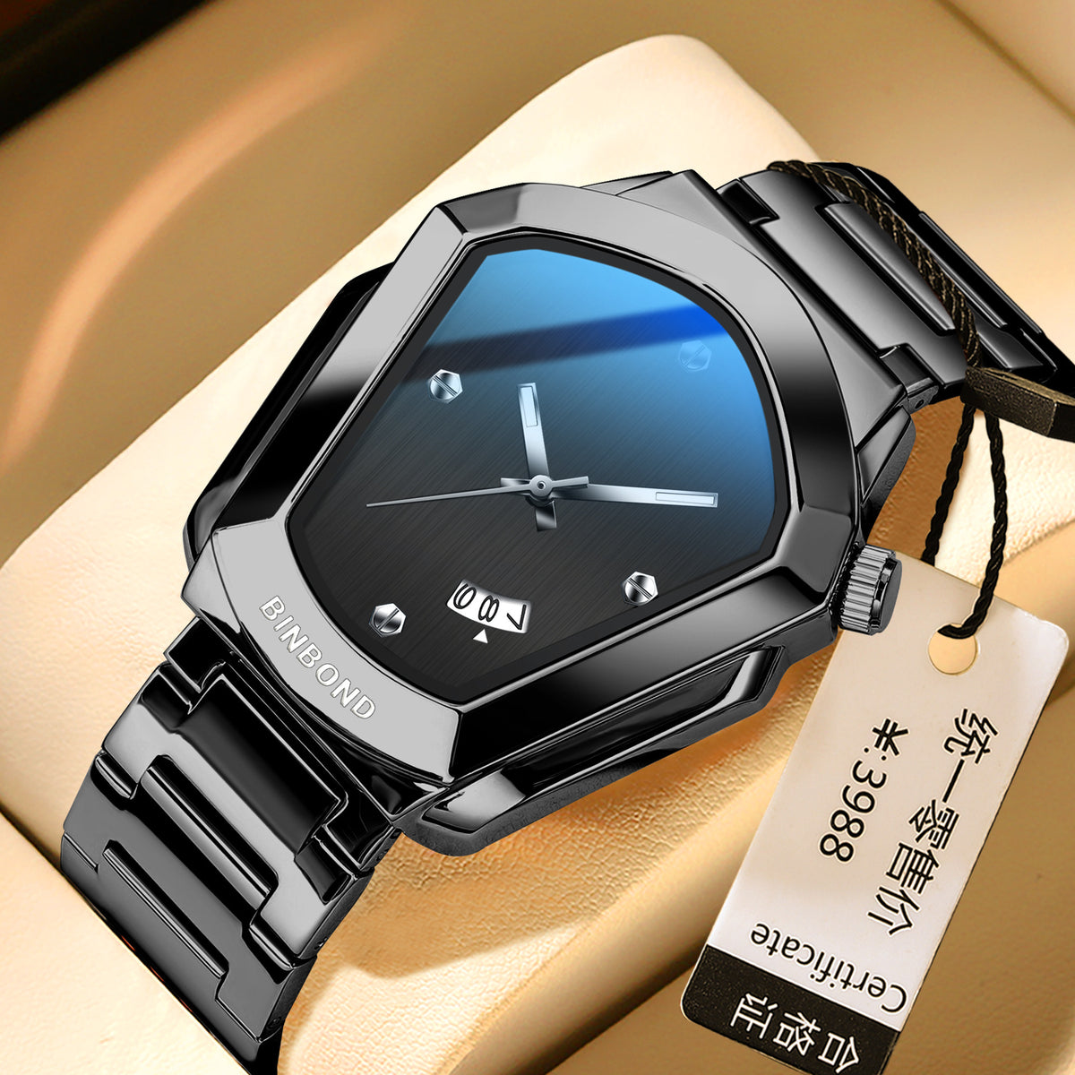 Binbond B760 Unisex Quartz Watch with Date display