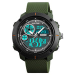 Skmei 1361 Original Analog Digital Big Dial Sport watch for Men Green - Skmeico