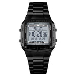 Skmei 1381 Original Digital Steel Body Square Dial Luxury Watch For Men Skmei