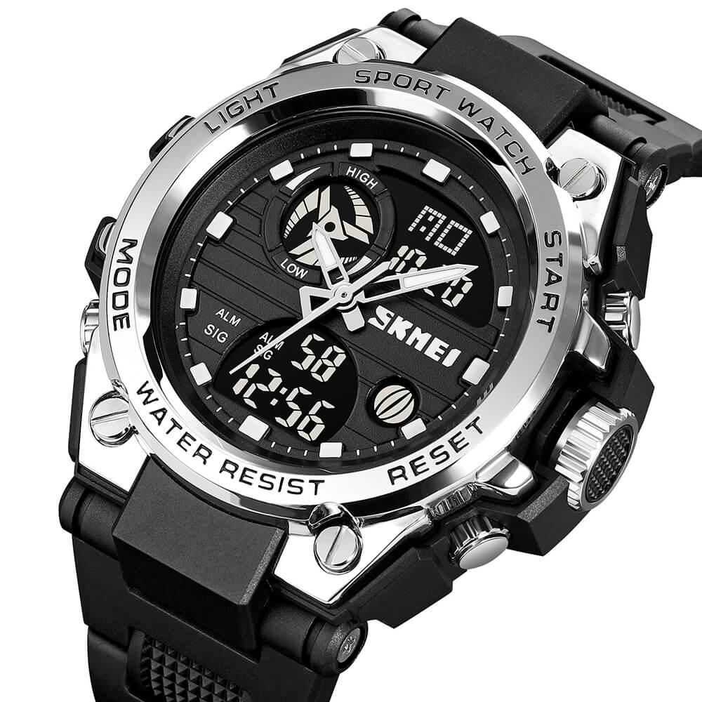 Skmei 2031 Original Analog Digital Big Dial Sports Watch For Men - Skmeico