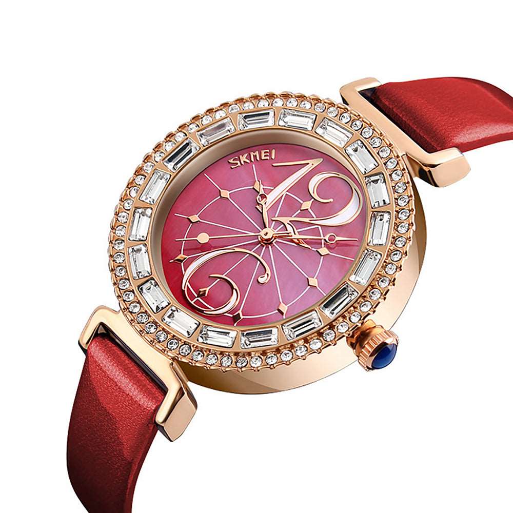 Skmei 9158 Original sparkling diamond Analog watch For Women Girls Skmei