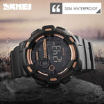 Skmei 1243 Gold Original Digital waterproof Sports Watch For Men Boys Skmei