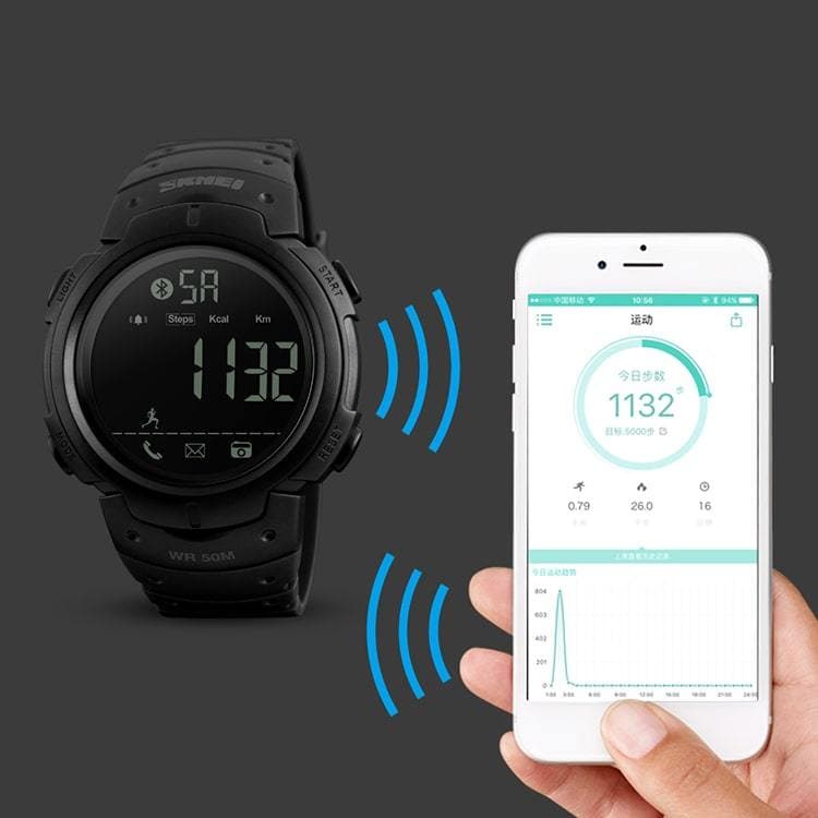 Skmei 1301 Original Bluetooth Calorie Pedometer Smart Watch Skmei