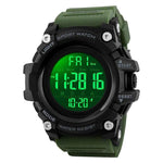 Skmei 1384 Original Luxury Men Wrist Watch Waterproof LED Electronic Digital Male Watch Countdown Stopwatch Sport Watch Mens Watches Skmei