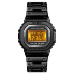 Skmei 1456 Original Digital stainless steel Square dial Multifunction watch for Men - Skmeico
