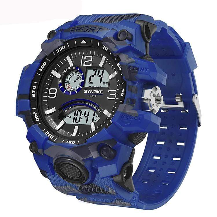 Synoke 9014 Digital Army Camouflage Sports Watch for Men Synoke
