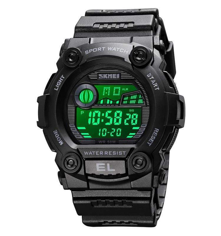 Skmei 1633 Original Black Hot selling Men Digital Wrist watch Multifunctional Sport Watch 50M Waterproof Watches Skmei