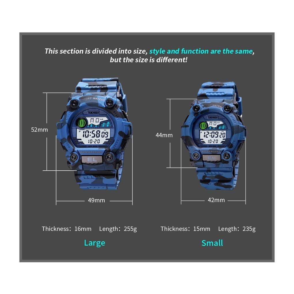 Skmei 1633 Original Black Hot selling Men Digital Wrist watch Multifunctional Sport Watch 50M Waterproof Watches Skmei