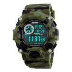 Skmei 1019 Original Camouflage Digital Round Waterproof Sport watch For Men Skmei